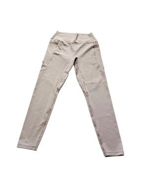 Vital Apparel Tan Beige Leggings Pockets Size XL Athletic Athleisure Gym